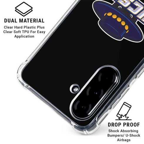 University of California-Santa Barbara UCSB Gauchos Black Galaxy A36 5G Clear Case