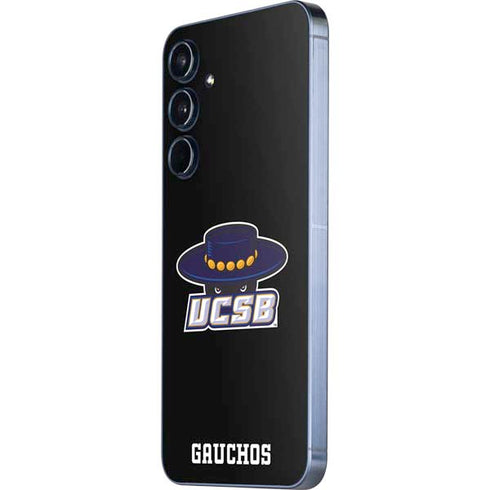 University of California-Santa Barbara UCSB Gauchos Black Galaxy A36 5G Skin