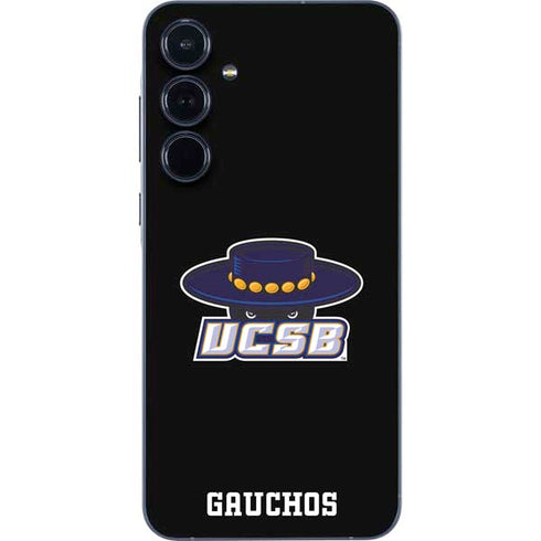 University of California-Santa Barbara UCSB Gauchos Black Galaxy A55 5G Skin
