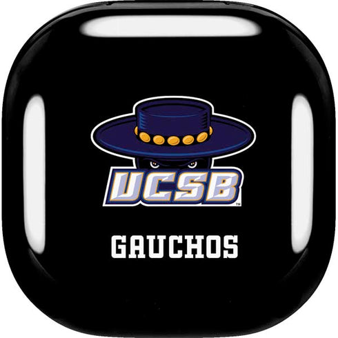 University of California-Santa Barbara UCSB Gauchos Black Galaxy Buds Live Skin