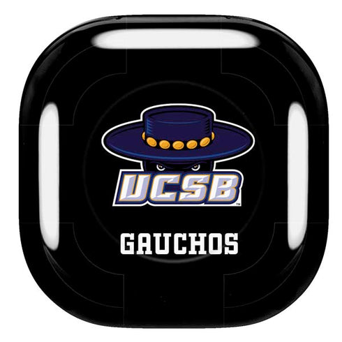 University of California-Santa Barbara UCSB Gauchos Black Galaxy Buds Live Skin