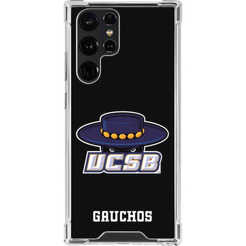 University of California-Santa Barbara UCSB Gauchos Black Galaxy S23 Ultra Clear Case