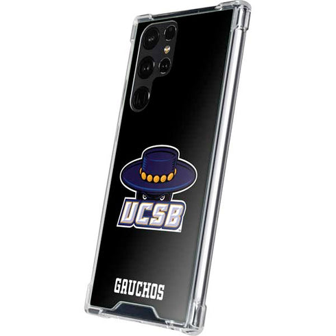 University of California-Santa Barbara UCSB Gauchos Black Galaxy S23 Ultra Clear Case