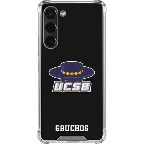 University of California-Santa Barbara UCSB Gauchos Black Galaxy S24 FE Clear Case