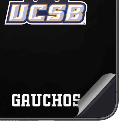 University of California-Santa Barbara UCSB Gauchos Black Galaxy S25 Plus Skin