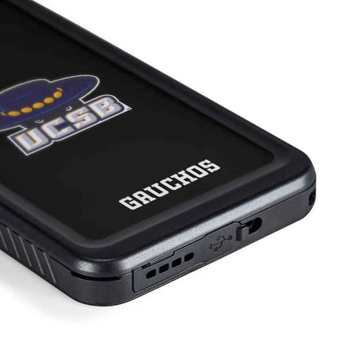 University of California-Santa Barbara UCSB Gauchos Black Galaxy S24 Plus Waterproof Case
