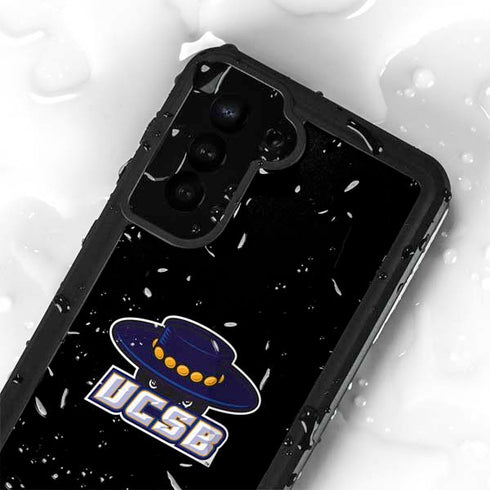 University of California-Santa Barbara UCSB Gauchos Black Galaxy S24 Plus Waterproof Case