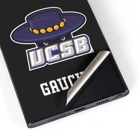 University of California-Santa Barbara UCSB Gauchos Black Galaxy S25 Ultra Skin