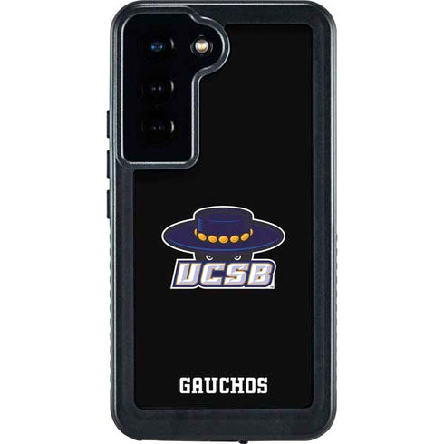 University of California-Santa Barbara UCSB Gauchos Black Galaxy S24 Waterproof Case