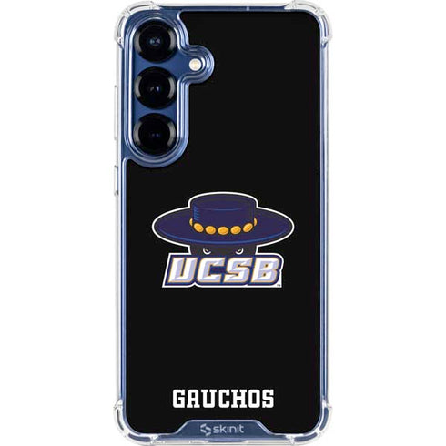 University of California-Santa Barbara UCSB Gauchos Black Galaxy S25 Clear Case