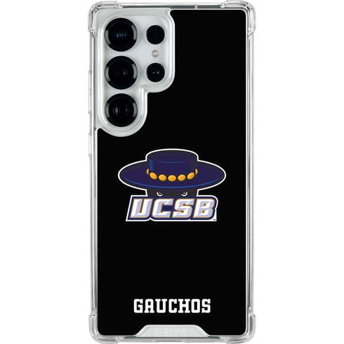 University of California-Santa Barbara UCSB Gauchos Black Galaxy S25 Ultra Clear Case