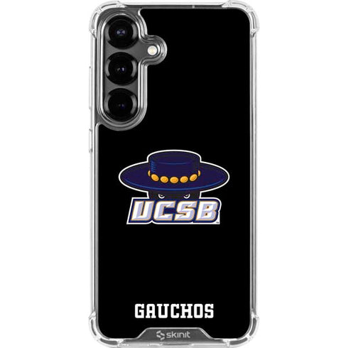 University of California-Santa Barbara UCSB Gauchos Black Galaxy S26 Clear Case
