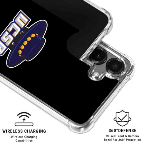 University of California-Santa Barbara UCSB Gauchos Black Galaxy S26 Clear Case