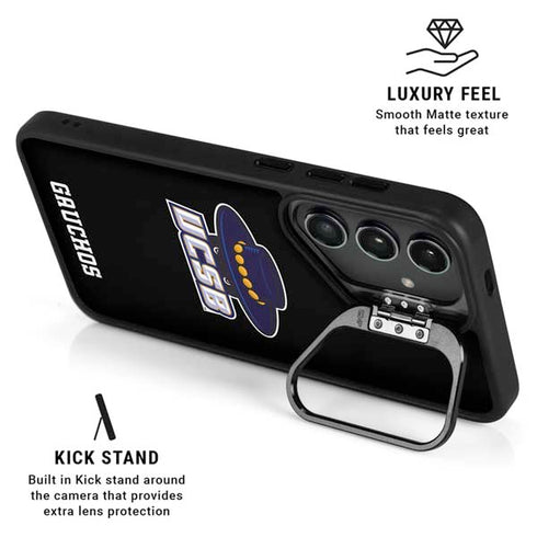 University of California-Santa Barbara UCSB Gauchos Black Galaxy S26 Kickstand Case