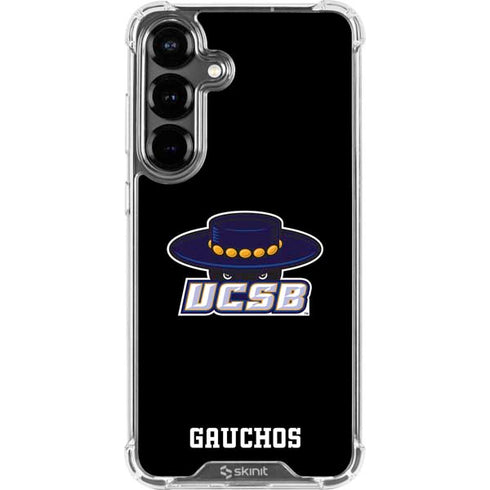 University of California-Santa Barbara UCSB Gauchos Black Galaxy S26 Plus Clear Case
