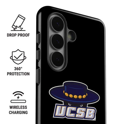 University of California-Santa Barbara UCSB Gauchos Black Galaxy S26 Plus Impact Case