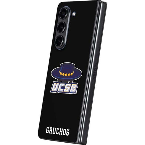 University of California-Santa Barbara UCSB Gauchos Black Galaxy Z Fold5 5G Skin