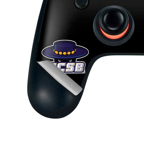 University of California-Santa Barbara UCSB Gauchos Black Google Stadia Controller Skin