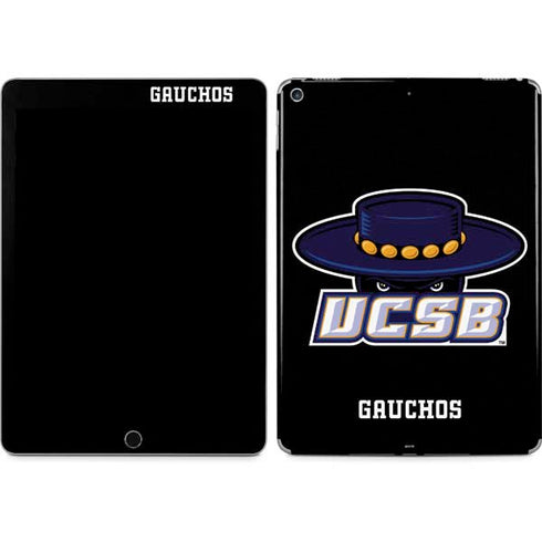 University of California-Santa Barbara UCSB Gauchos Black iPad Skins