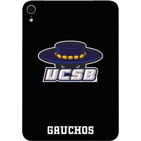 University of California-Santa Barbara UCSB Gauchos Black Apple iPad Mini Skin