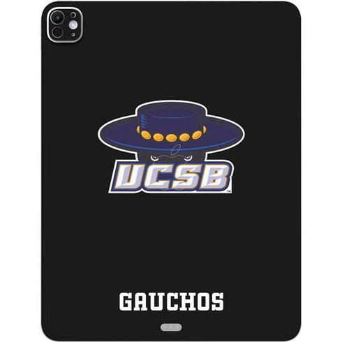 University of California-Santa Barbara UCSB Gauchos Black iPad Pro 13in M4 (2024) Skin