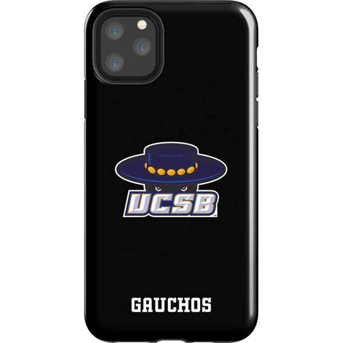 University of California-Santa Barbara UCSB Gauchos Black iPhone Cases