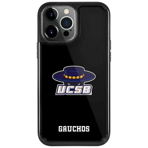 University of California-Santa Barbara UCSB Gauchos Black iPhone Cases
