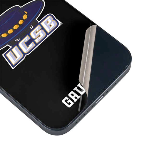 University of California-Santa Barbara UCSB Gauchos Black iPhone 15 Skin
