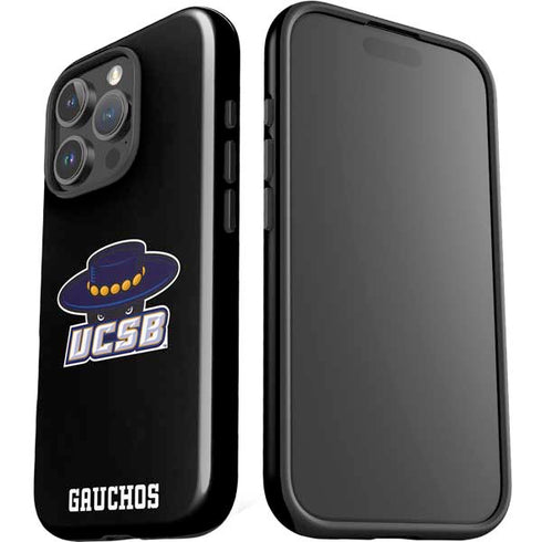 University of California-Santa Barbara UCSB Gauchos Black iPhone 16 Pro Impact Case