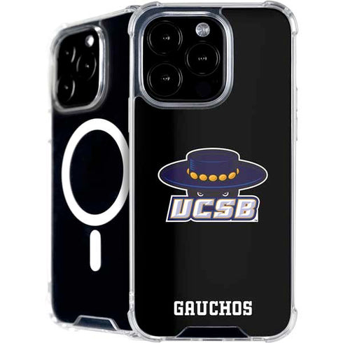 University of California-Santa Barbara UCSB Gauchos Black iPhone 16 Pro MagSafe Case