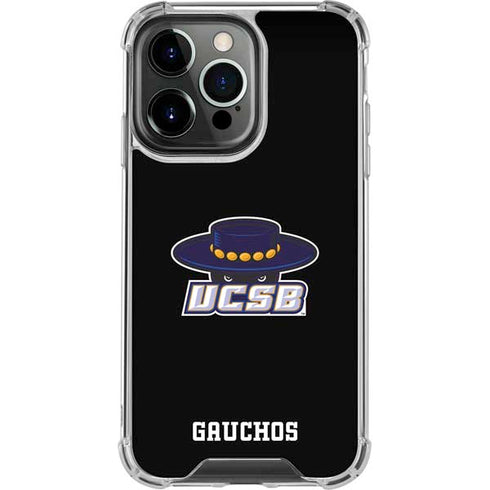 University of California-Santa Barbara UCSB Gauchos Black iPhone 16 Pro Max Clear Case