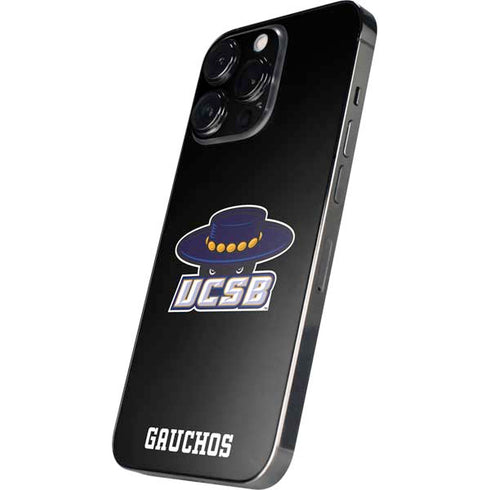 University of California-Santa Barbara UCSB Gauchos Black iPhone 16 Pro Skin