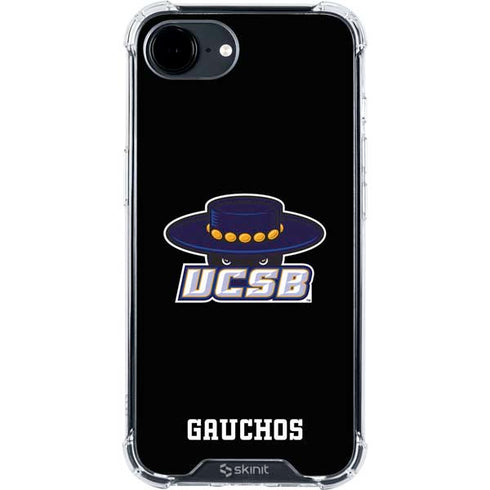 University of California-Santa Barbara UCSB Gauchos Black iPhone 16e Clear Case