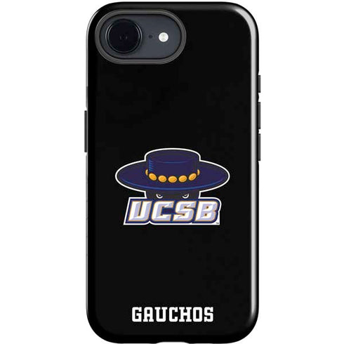University of California-Santa Barbara UCSB Gauchos Black iPhone 16e Impact Case
