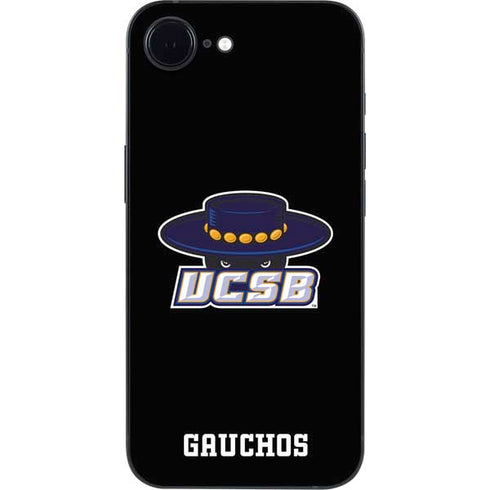 University of California-Santa Barbara UCSB Gauchos Black iPhone 16e Skin
