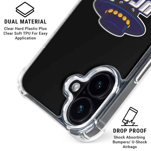 University of California-Santa Barbara UCSB Gauchos Black iPhone 17 Clear Case