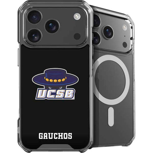 University of California-Santa Barbara UCSB Gauchos Black iPhone 18 Pro MagSafe Case