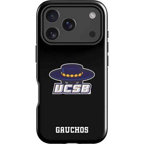 University of California-Santa Barbara UCSB Gauchos Black iPhone 18 Pro Max Impact Case