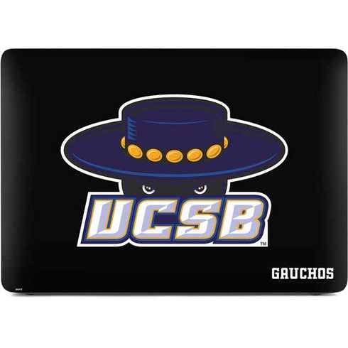 University of California-Santa Barbara UCSB Gauchos Black Apple MacBook Air Skin