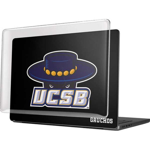 University of California-Santa Barbara UCSB Gauchos Black MacBook Pro 14in (2021-24) Case plus Skin