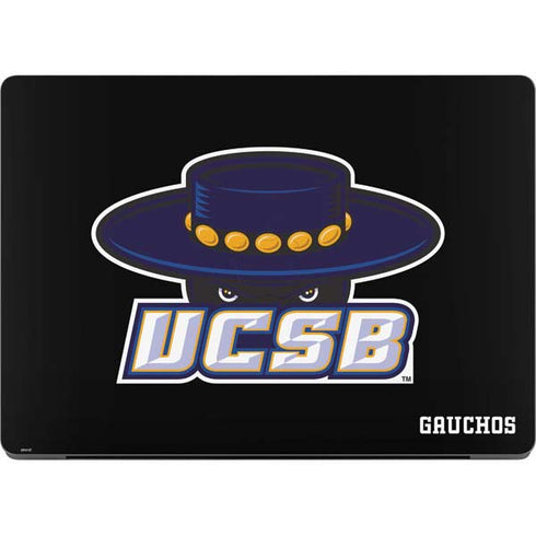 University of California-Santa Barbara UCSB Gauchos Black Apple MacBook Pro 14-inch Skin