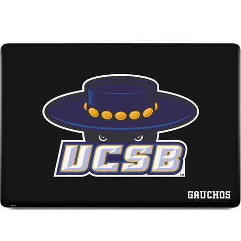 University of California-Santa Barbara UCSB Gauchos Black MacBook Skins