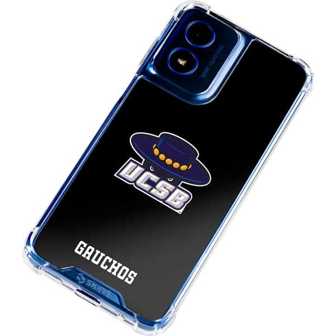 University of California-Santa Barbara UCSB Gauchos Black Moto G 5G (2024) Clear Case