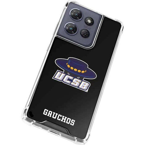 University of California-Santa Barbara UCSB Gauchos Black Moto G Play 5G (2025) Clear Case