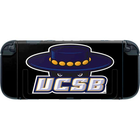 University of California-Santa Barbara UCSB Gauchos Black Nintendo Switch 2 (2025) with Joy-Con Skin