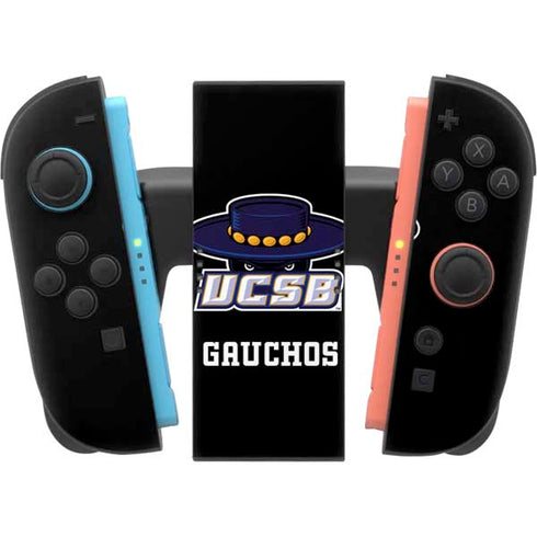 University of California-Santa Barbara UCSB Gauchos Black Nintendo Switch 2 (2025) Joy-Con Controller Skin