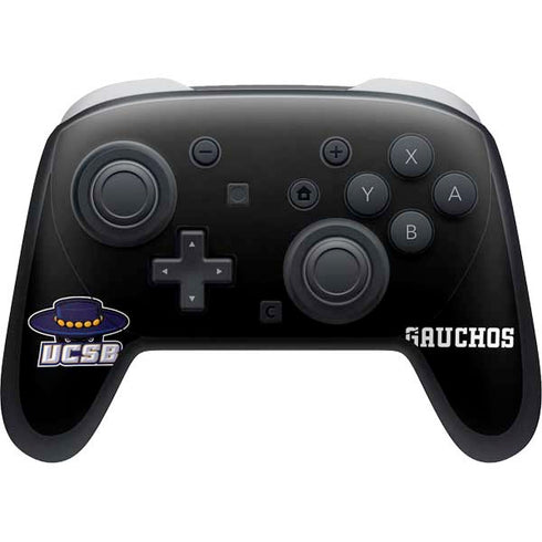 University of California-Santa Barbara UCSB Gauchos Black Nintendo Switch 2 (2025) Pro Controller Skin
