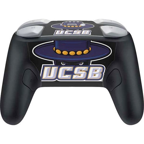 University of California-Santa Barbara UCSB Gauchos Black Nintendo Switch 2 (2025) Pro Controller Skin