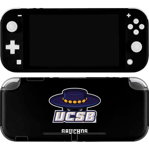 University of California-Santa Barbara UCSB Gauchos Black Nintendo Switch Lite Skin
