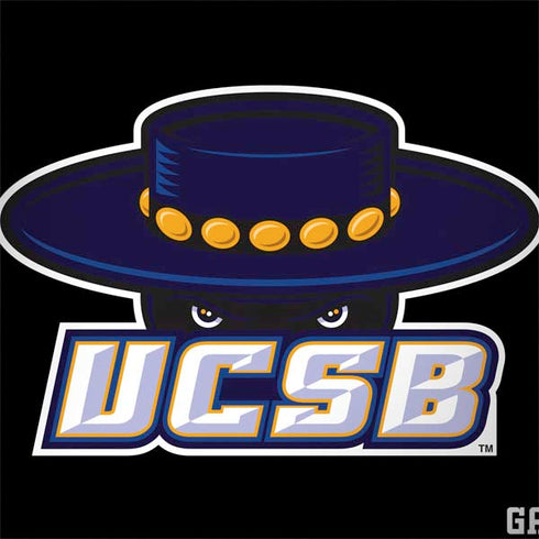 University of California-Santa Barbara UCSB Gauchos Black PlayStation 4 Gold Wireless Headset Skin